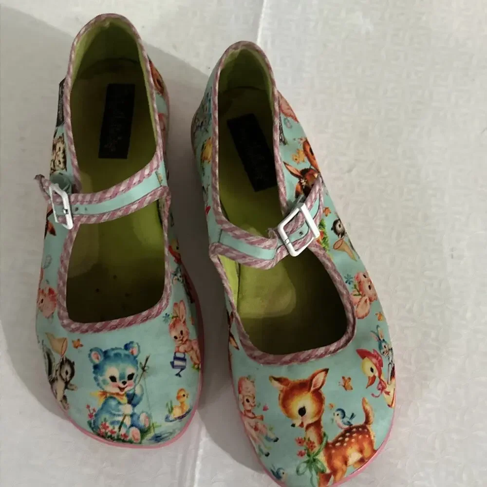 Hot chocolate Design Flat Shoes Size 37 Size 7 Mary Jane’s Vegan Friendly